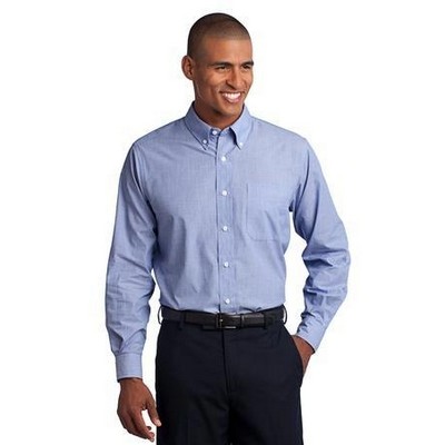 Port Authority® Tall Crosshatch Easy Care Shirt.